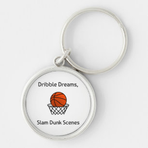 Dribble Dreams, Slam Dunk Scenes Basketball Key Ring