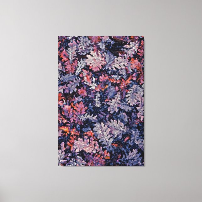 Dried Colourful Autumn Leaves – Nature-Inspired Ar Canvas Print (Front)