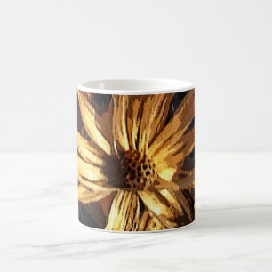 Dried Flower Abstract Coffee Mug