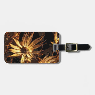 Dried Flower Abstract Luggage Tag