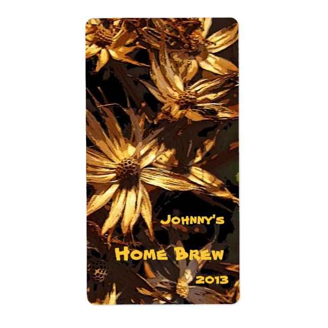 Dried Flower Beer Label (Front)