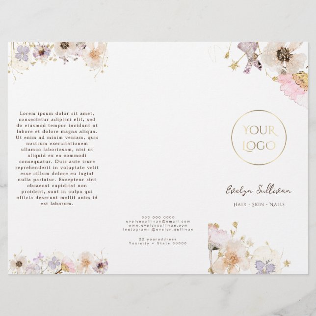 Dried flowers brochure (Front)