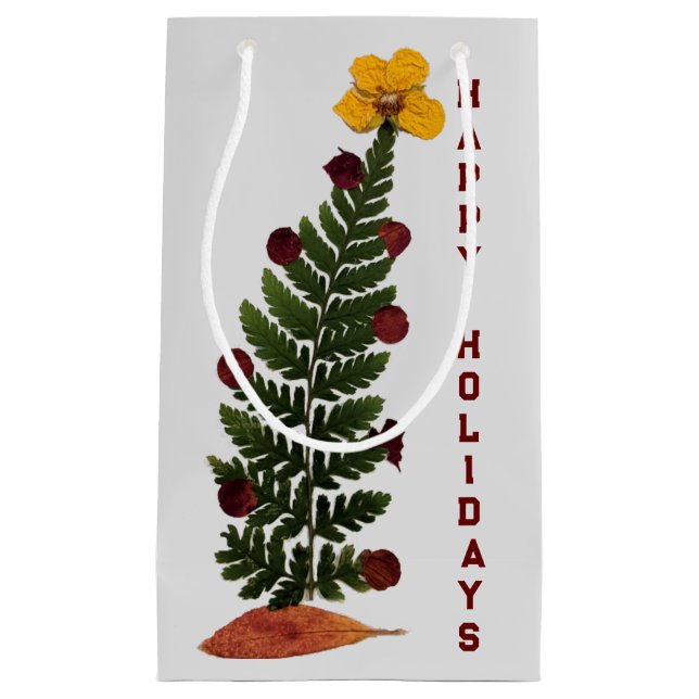 Dried Flowers Christmas Tree - Y -Gift Bag (Front)