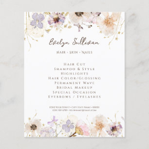 Dried flowers flyer