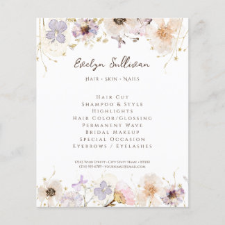 Dried flowers flyer