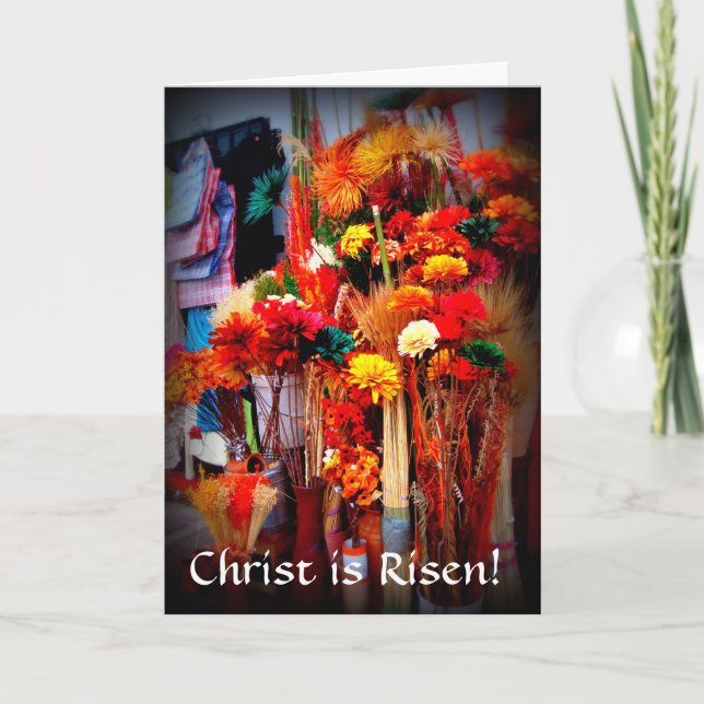 Dried Flowers - Vivid Marketplace Photos Holiday Card (Front)