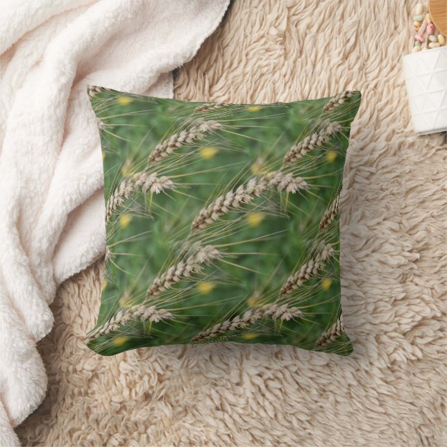 Dried Grasses Nature Pattern Cushion (Blanket)