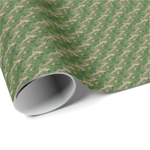 Dried Grasses Nature Pattern Wrapping Paper