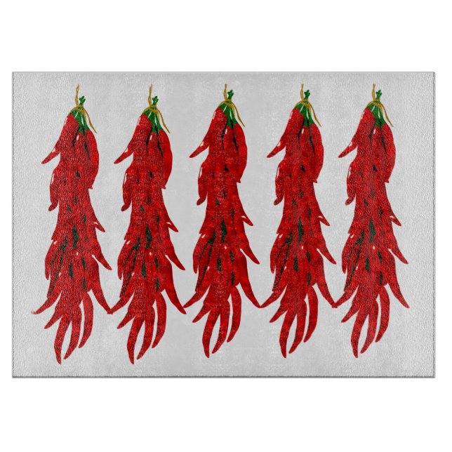 Dried Hot Chilli Peppers Cutting Board (Front)