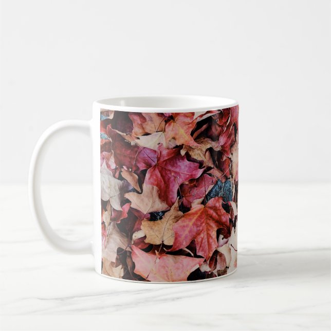Dried leaves coffee mug (Left)