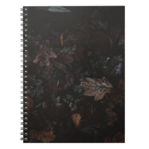 Dried leaves notebook