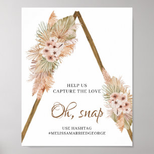 Dried Palm Leaves Pampas Grass Oh, Snap Sign