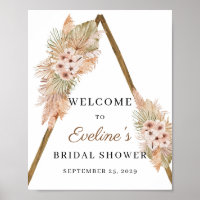 Dried Palm Pampas Grass Dusty Pink Orchid Sign