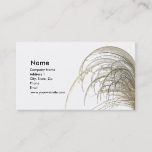 Dried Prairie Grass Business Card