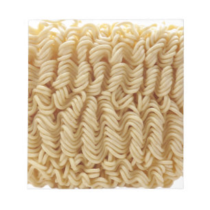 Dried ramen noodles notepad
