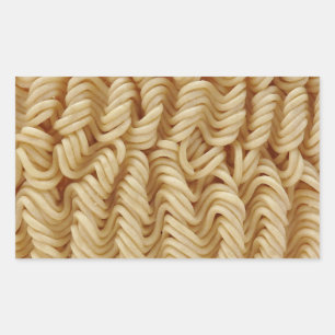 Dried ramen noodles rectangular sticker