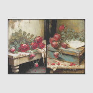 Dried Roses Tissue Paper