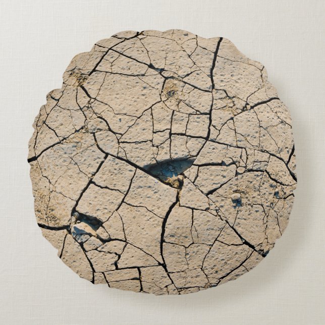 Dried soil round cushion (Front)