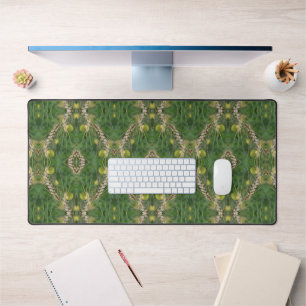 Dried Summer Grass Abstract   Desk Mat