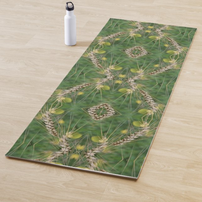 Dried Summer Grass Abstract   Yoga Mat (In Situ)