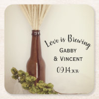 Dried Wheat and Hops Brewery Wedding 