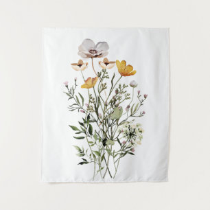 Dried Wildflower Bouquet Tapestry