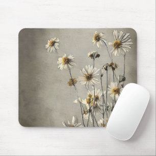 Dried Wildflower Daisies Mouse Mat
