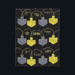 Driedel Fun Hanukkah Fleece Blanket<br><div class="desc">Personalise "Dreidel Fun" Fleece Blanket/Small Personalise by deleting text and adding your own messages. Choose your favourite font style, size, and colour. Background colour can be changed out. Design can also be added to blanket sizes, medium and large. Size: Fleece Blanket, 30"x40" It’s hard to cuddle by yourself. But with...</div>