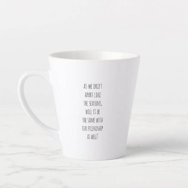 Drift Apart Latte Mug (Left)
