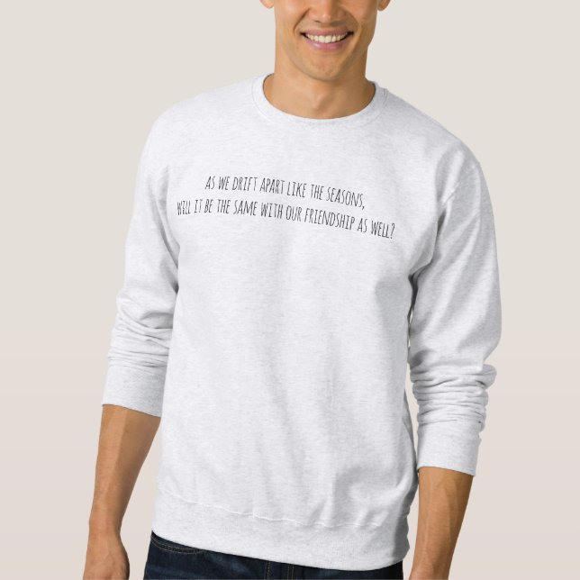 Drift Apart Men's Basic Sweatshirt (Front)