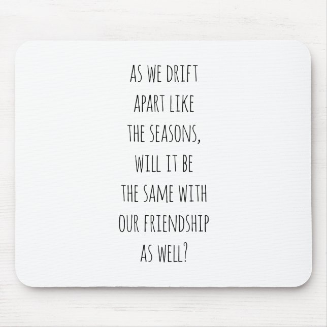 Drift Apart Mouse Pad (Front)