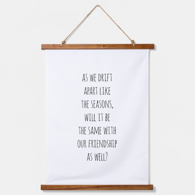 Drift Apart Wood Topped Wall Tapestry (Front)