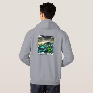 Drift Into Outer Space | Alien Street Racer Graphi Hoodie