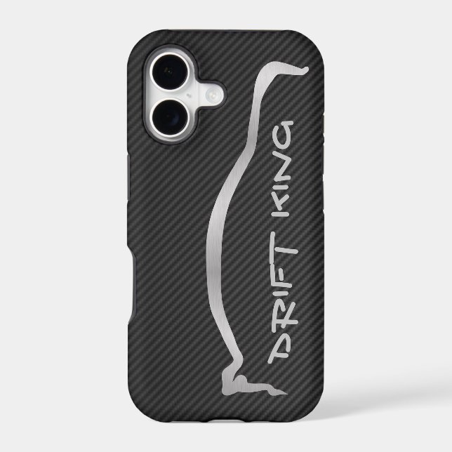 "Drift King" Evolution X Grey Silhouette (Back)