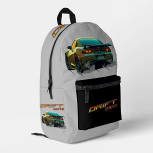 DRIFT LEGEND SUPRA MK4 - ANIME STYLE PRINTED BACKPACK