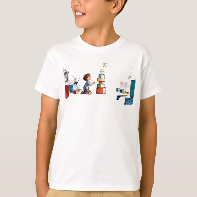 Drift North – Minimal Arrow Motion T-Shirt (Front)