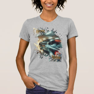 Drift Scene Tee   Colorburst Urban Motion Car Art