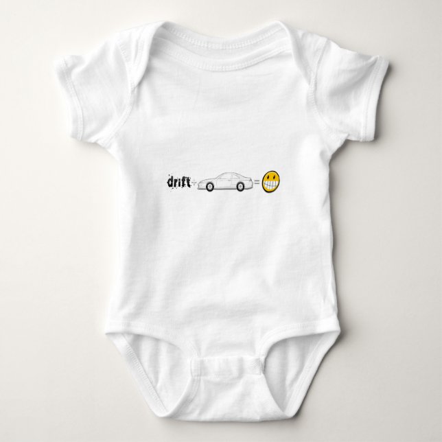 Drift Silvia S14 is fun Baby Bodysuit (Front)
