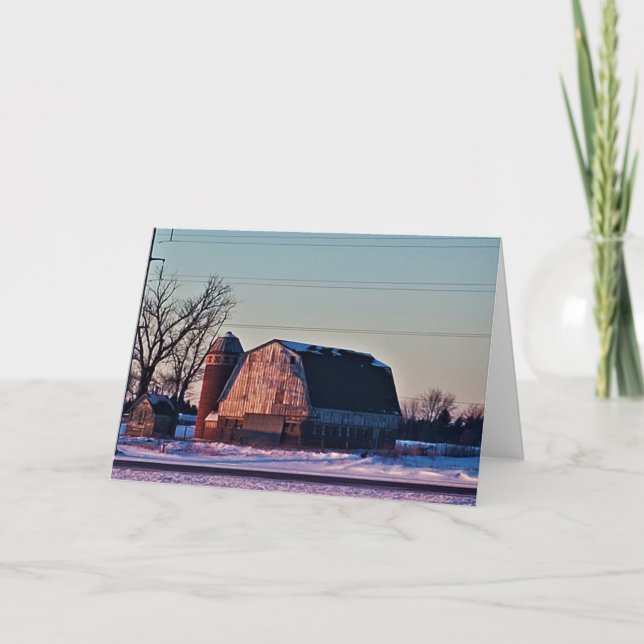 "Drifting at Dusk" Christmas Card (Front)