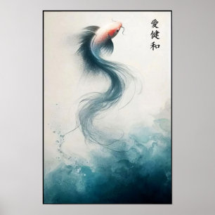 Drifting Beneath Silent Waters Wall Poster