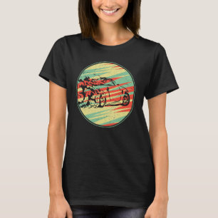 Drifting Car Shirt Retro Vintage 70s Silhouette Gi
