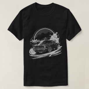 Drifting Car with Smoke Trails T-Shirt