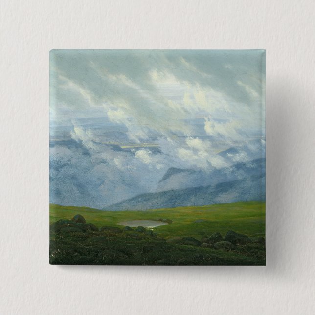 Drifting Clouds 15 Cm Square Badge (Front)