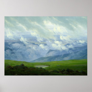 Drifting Clouds by Caspar David Friedrich Poster