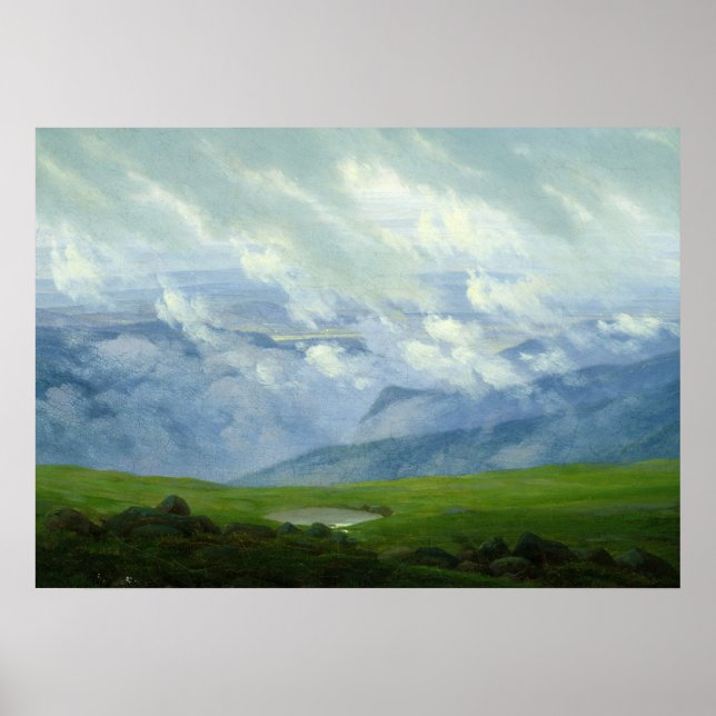 Drifting Clouds by Caspar David Friedrich Poster (Front)