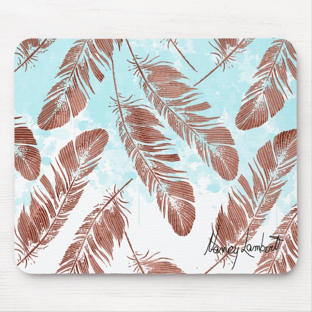Drifting Feathers Mouse Pad (Front)
