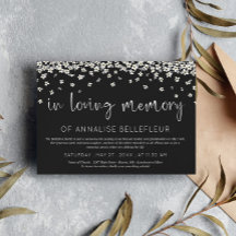 Drifting Flowers In Loving Memory Memorial Service