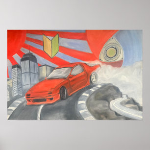 Drifting in the Sky Poster