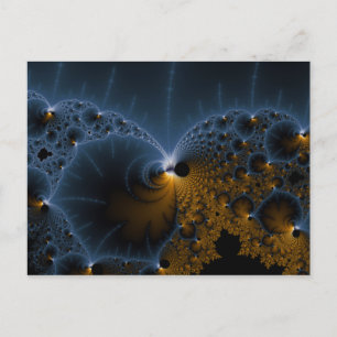 Drifting Jellies - Fractal Art Postcard