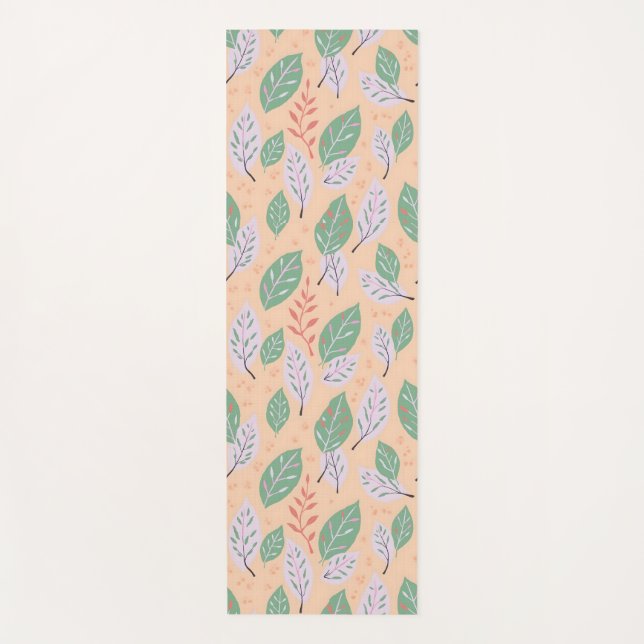 Drifting Leaves Yoga Mat (Front)